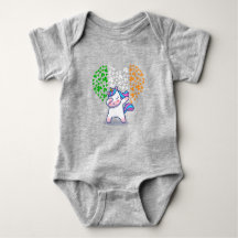 Unicorn Dabbing Liebe valentine Irish Ireland Flag