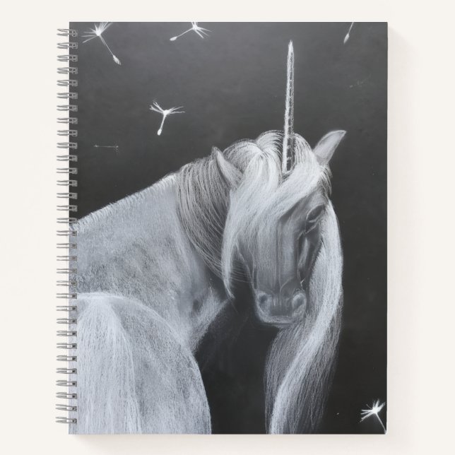 Unicorn & Dandelion spiral notebook Notizbuch (Vorderseite)