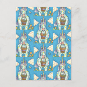 UNICORN DE PANIER DE PÂQUES, CARTE POSTALE DE CHEV