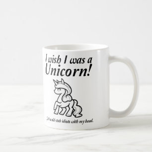 Unicorn, der lustigen T - Shirt ersticht Kaffeetasse