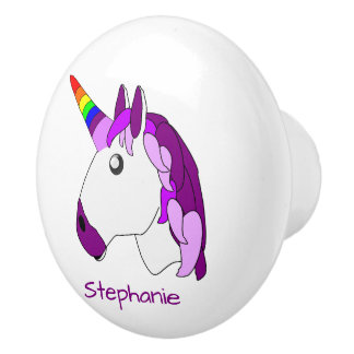 Unicorn Design Personalised Keramikknauf