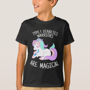 Unicorn Diabetes Warrior Geschenk T-Shirt