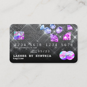 Unicorn Diamonds Glitzer Kreditkarte Stil modern Visitenkarte