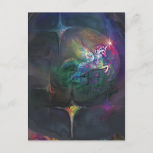 Unicorn Disco*** Postkarte