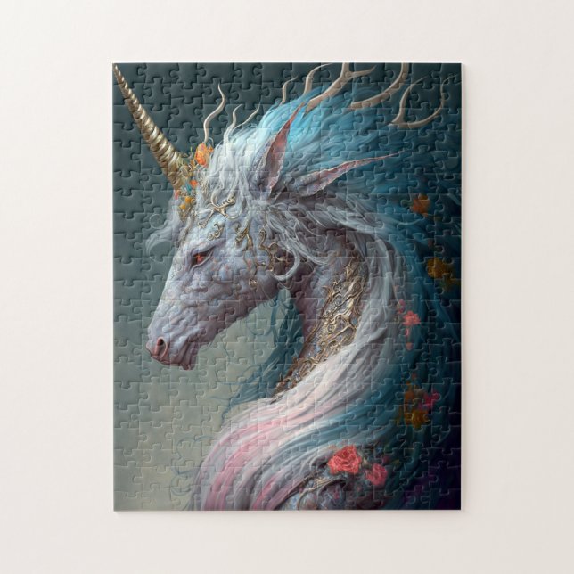 Unicorn Dragon Fantasy Art (Vertikal)