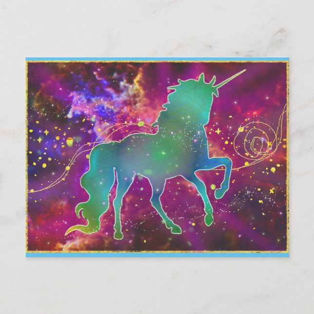 Unicorn Dreams Postkarte (Vorderseite)