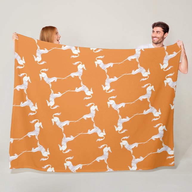 Unicorn – Einhorn – Unicorns – Einhörner Fleecedecke (Beispiel)