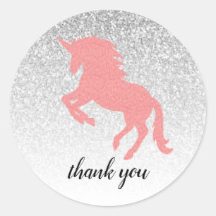 Unicorn Étincelle Joyeux Stickers de fête d'annive