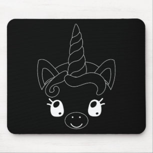 Unicorn Face Halloween Kostüm Kid Unicorn Niedlich Mousepad