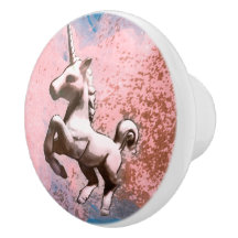 Unicorn-Fach-Griff-Zug-Keramik (verblaßtes