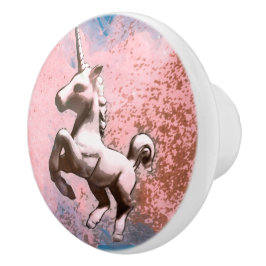 Unicorn-Fach-Griff-Zug-Keramik (verblaßtes Keramikknauf