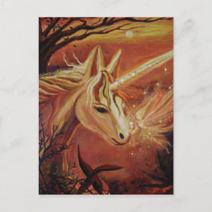 Unicorn & Fairy Postkarte "Finding the Way Zuhause