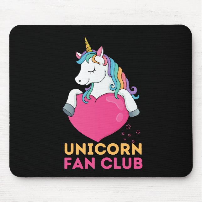 Unicorn Fan Club Mousepad (Vorne)