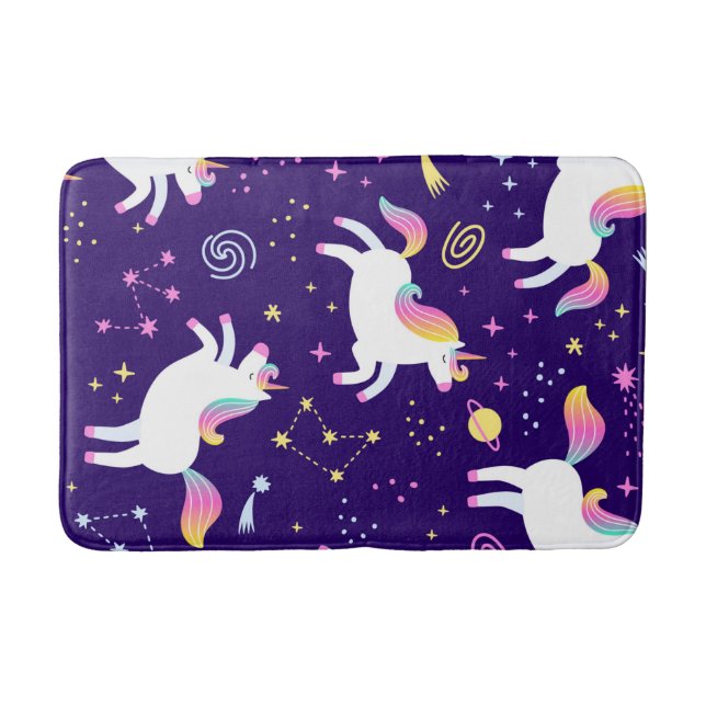 Unicorn Fan Club Muster Niedlich Badematte (Vorderseite)
