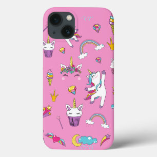 Unicorn Fan Club Muster Rosa Case-Mate iPhone Hülle