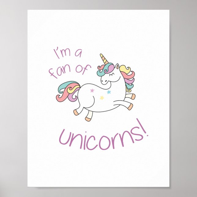 Unicorn Fan Poster (Vorne)