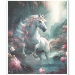 Unicorn Fantasy Art Aufkleber