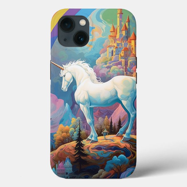 Unicorn Fantasy Art Case-Mate iPhone Hülle (Rückseite)