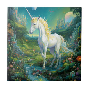Unicorn Fantasy Art Fliese