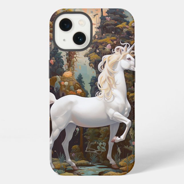 Unicorn Fantasy Art iPhone Hülle (Rückseite)