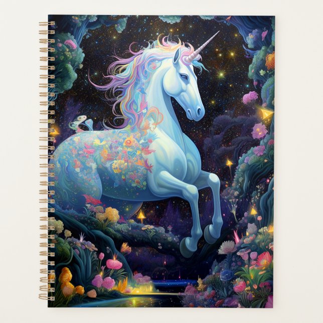Unicorn Fantasy Art Planer (Vorderseite)