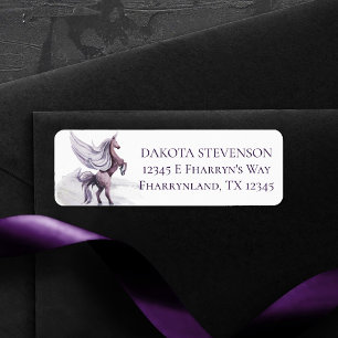 Unicorn Fantasy Magische Wasserfarbenadresse