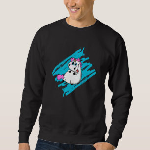 Unicorn Fantasy Niedlicher Tiere Funny Rainbow Gif Sweatshirt