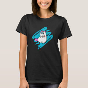Unicorn Fantasy Niedlicher Tiere Funny Rainbow Gif T-Shirt