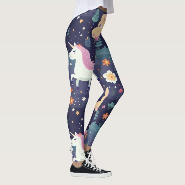 Unicorn Fantasy Pattern Leggings (Rechts)