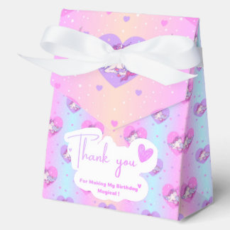 Unicorn Favor Box Geschenkschachtel