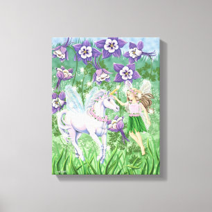 Unicorn-Fee-Leinwand Leinwanddruck