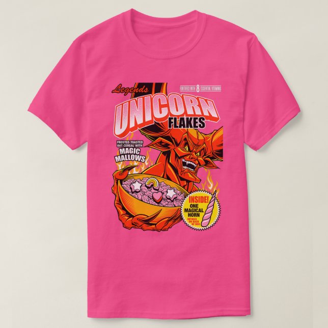 UNICORN FLAKES T-Shirt (Design vorne)