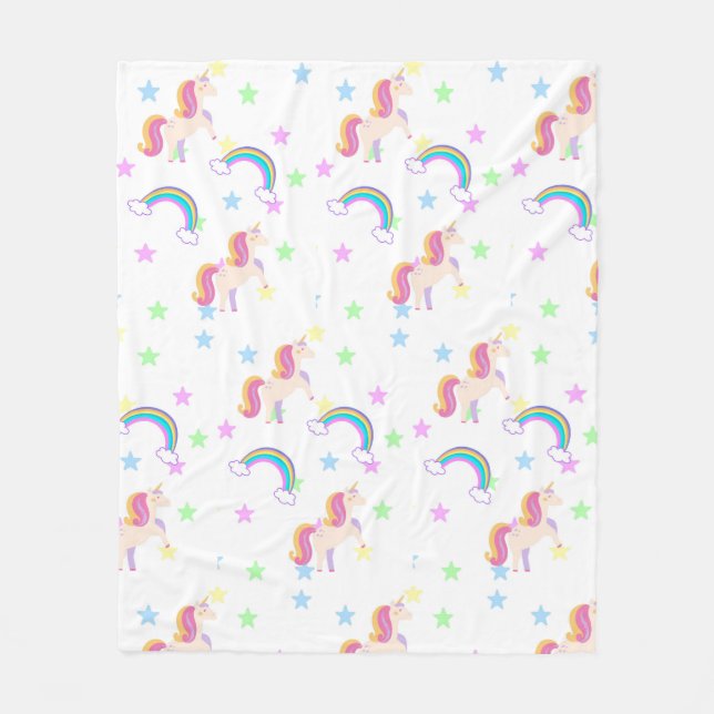 Unicorn Fleece Blanket (Vorderseite)