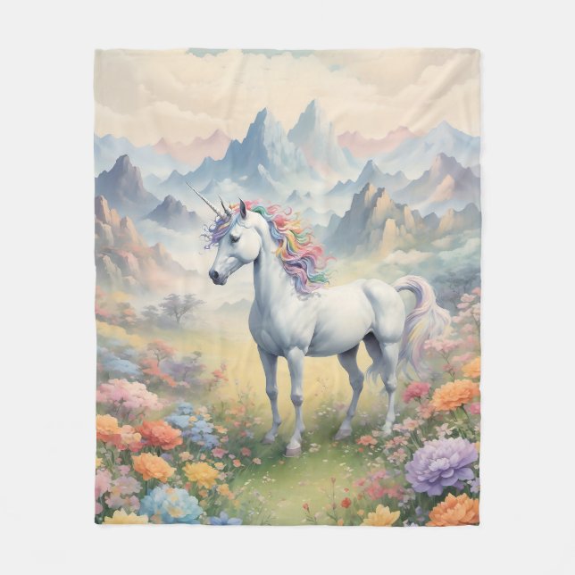 Unicorn Fleece Blanket (Vorderseite)