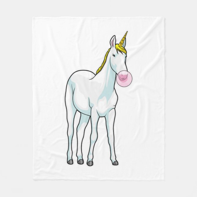 Unicorn Fleecedecke (Vorderseite)