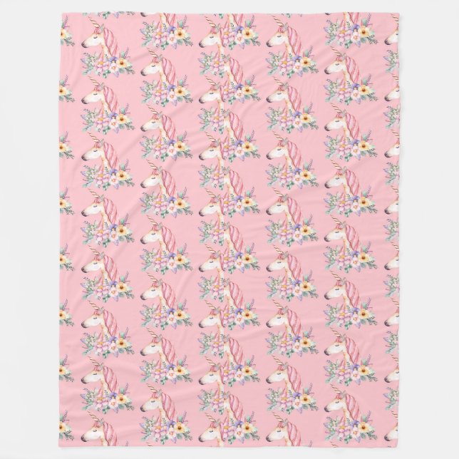 Unicorn Fleecedecke (Vorderseite)