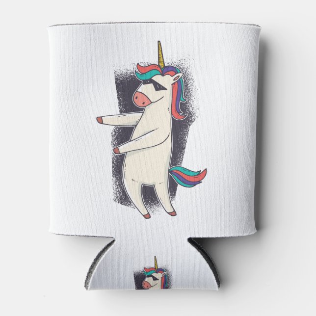 Unicorn Floss Dance Dosenkühler (Vorderseite)