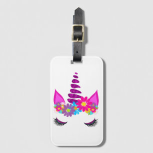 Unicorn Flower y Super Niedlich Girly Gepäckanhänger