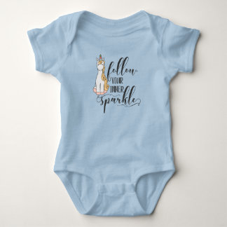 Unicorn Folgen Sie Ihrem inneren Sparkle-Gastgesch Baby Strampler