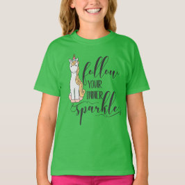 Unicorn Folgen Sie Ihrem inneren Sparkle-Gastgesch T-Shirt