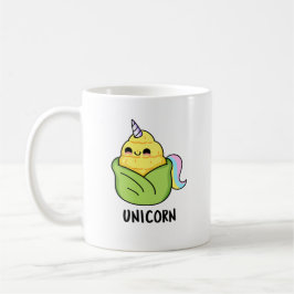 Unicorn Funny Baby Corn Pun Kaffeetasse