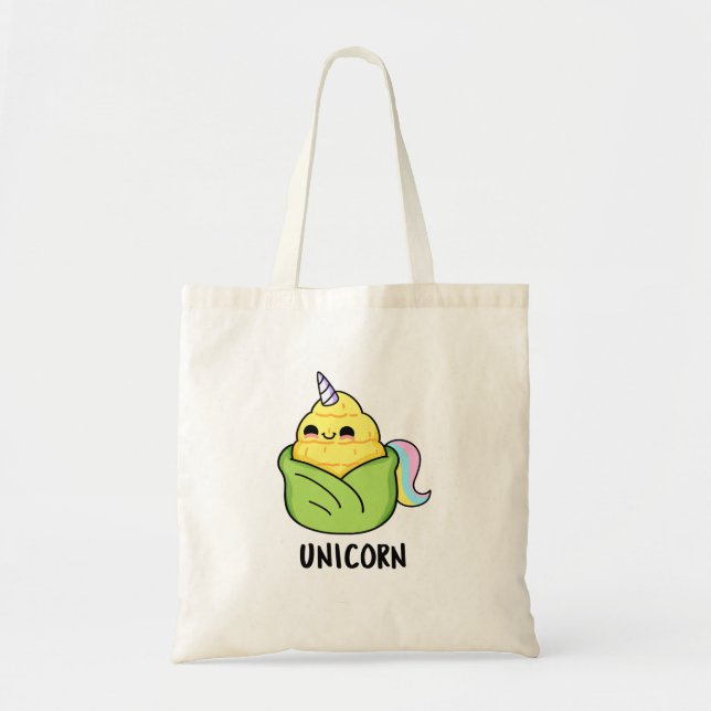 Unicorn Funny Baby Corn Pun Tragetasche (Vorne)