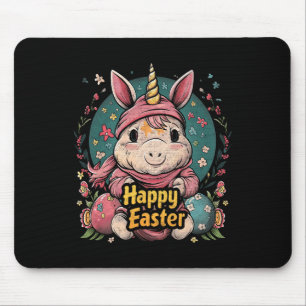 Unicorn - Funny Happy Oster - Egg Boys Mädchen Kin Mousepad