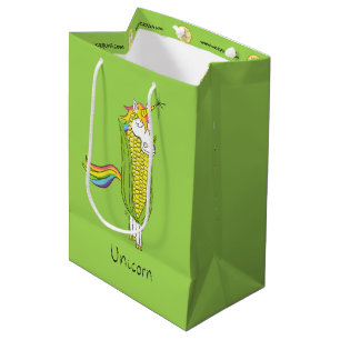 Unicorn Funny Mais Geschenktasche Mittlere Geschenktüte