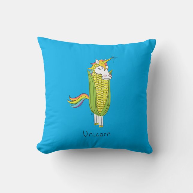 Unicorn Funny Niedlich Kids Kissen (Vorderseite)