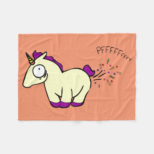 Unicorn-Furzen Fleecedecke (Vorderseite (Horizontal))
