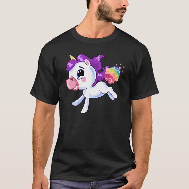 Unicorn-Furzen T-Shirt (Vorderseite)
