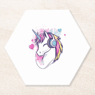 Unicorn Gamer Girl (1) Untersetzer