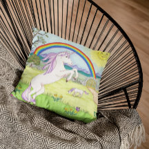 Unicorn Garden Coussin