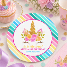 Unicorn Geburtstag 1. Geburtstag Party